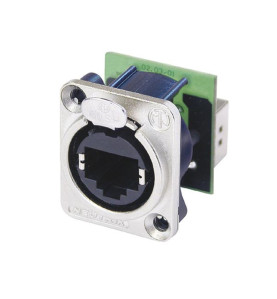 NEUTRIK - ETHERCON - CHÂSSIS MÉTALLIQUE AVEC RJ45 STANDARD MONTÉ À L'A