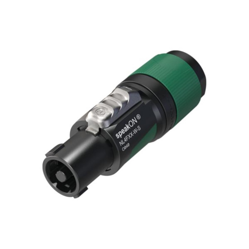 NEUTRIK - Connecteur de câble speakON 4 pôles, borne à vis, serre-câble pour câbles de 6 à 12 mm de diamètre