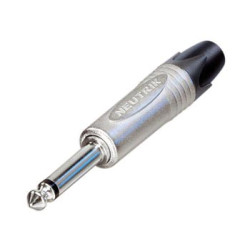 NEUTRIK - CONNECTEUR JACK, 2 POINTS MALE, 6.3mm, NICKELÉ - VS