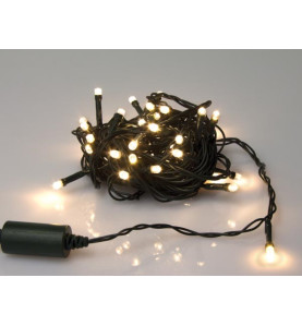 Novalight LED - 6 m - 40 lampes blanc chaud - fil vert - Velleman