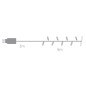 Novalight LED - 6 m - 40 lampes blanc chaud - fil vert