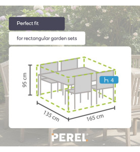 Housse d'extérieur pour ensemble de jardin rectangulaire - S - PRL