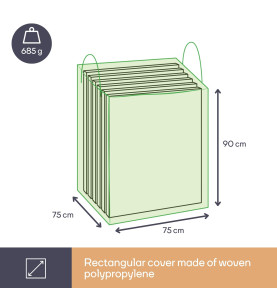 Housse extérieure pour coussins de salon - 75x75x90cm - PRL