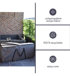Housse extérieure pour coussins de salon - 200x75x60cm - PRL