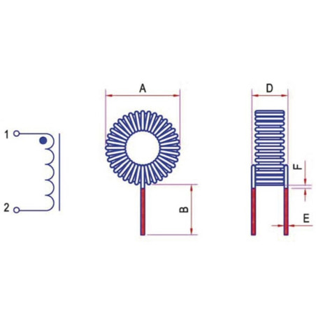SELF ANTIPARASITE  50µH 31mohm - 5A