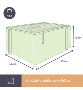 Housse d'extérieur pour table max. 140 cm - PRL