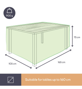 Housse d'extérieur pour table - max. 160 cm - PRL