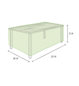 Housse d'extérieur pour table - max. 220 cm - PRL