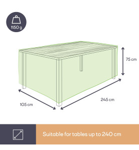 Housse d'extérieur pour table - max. 240 cm - PRL