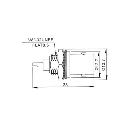 CONNECTEUR BNC FEMELLE POUR CHASSIS