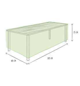 Housse d'extérieur pour table - max. 300 cm - PRL