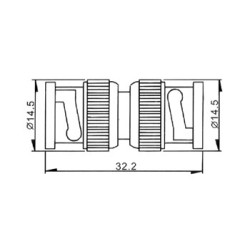 DOUBLE ADAPTATEUR BNC MALE