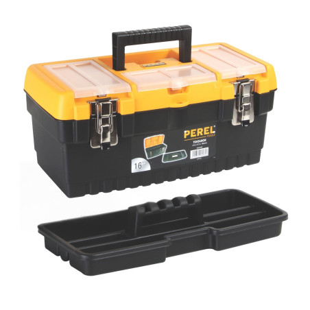 Boîte à Outils à Fermetures Métalliques - 413 x 212 x 186 mm - 16,2 L 