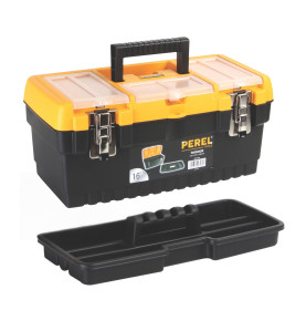 Boîte à Outils à Fermetures Métalliques - 413 x 212 x 186 mm - 16,2 L 