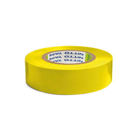 NITTO - RUBAN ADHESIF ISOLANT - JAUNE - 19 mm x 20 m - PRL
