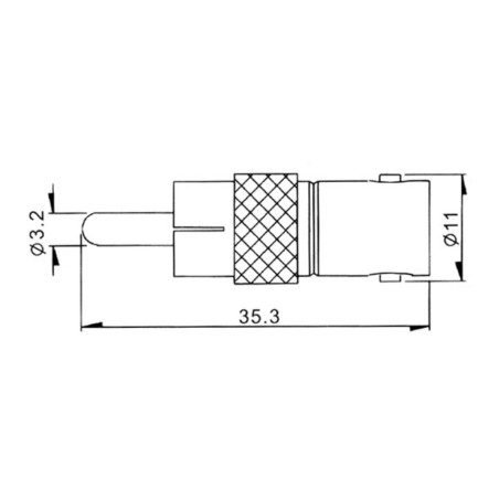 ADAPTATEUR BNC FEMELLE VERS RCA MALE