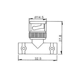 ADAPTATEUR BNC MALE VERS 2 x BNC FEMELLE