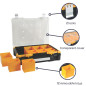 Coffre de rangement en plastique avec bacs amovibles - 490x420x115 mm - 23 L