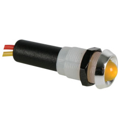 VOYANT LED JAUNE 5V - BOITIER CHROME - Velleman