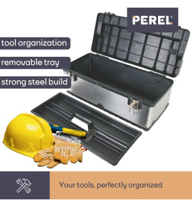 Boîte à Outils - Acier Inoxydable - 590 x 280 x 255 mm - 42 L - PRL