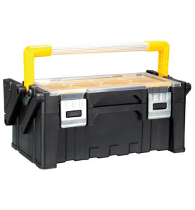 Boîte à Outils en Plastique avec Bacs Amovibles - 21 L - PRL