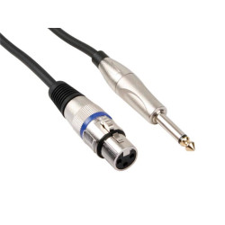CÂBLE XLR - XLR FEMELLE vers JACK 6.35 mm - MONO - 3 m - VS