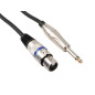 CÂBLE XLR - XLR FEMELLE vers JACK 6.35 mm - MONO - 3 m