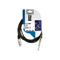 CÂBLE XLR - XLR FEMELLE vers JACK 6.35 mm - MONO - 3 m