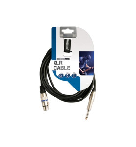 CÂBLE XLR - XLR FEMELLE vers JACK 6.35 mm - MONO - 3 m - VS