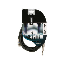 CÂBLE XLR - XLR FEMELLE vers JACK 6.35 mm - MONO - 6 m