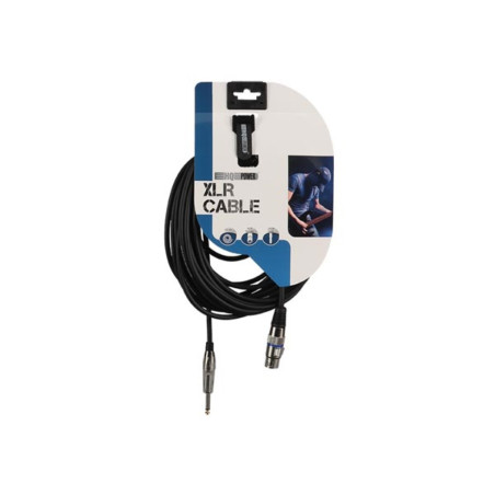 CÂBLE XLR - XLR FEMELLE vers JACK 6.35 mm - MONO - 10 m
