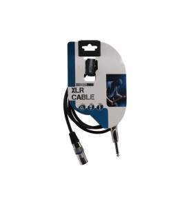 CÂBLE XLR - XLR MÂLE vers JACK 6.35 mm MÂLE - MONO - 1.5 m - VS