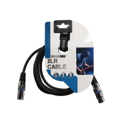 CÂBLE XLR - XLR MÂLE vers XLR FEMELLE - 3 m - NOIR