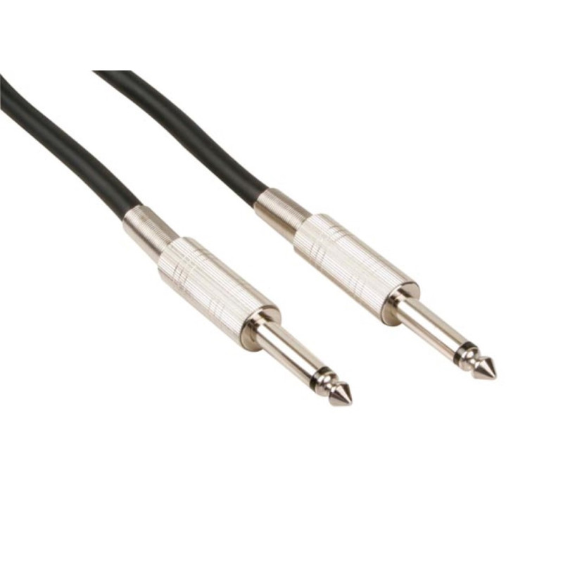CÂBLE HAUT-PARLEUR - JACK 6.35 mm vers JACK 6.35 mm - MONO - 3 m - BLEU