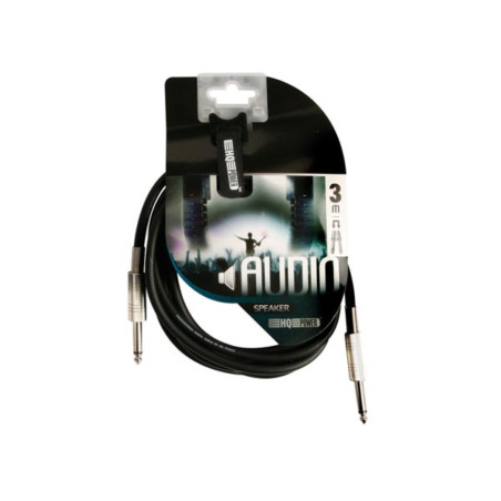 CÂBLE HAUT-PARLEUR - JACK 6.35 mm vers JACK 6.35 mm - MONO - 3 m - BLEU