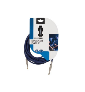 CÂBLE HAUT-PARLEUR - JACK 6.35 mm vers JACK 6.35 mm - MONO - 10 m - BL