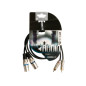 CÂBLE XLR-RCA - 2 x XLR 3 BROCHES vers 2 x RCA MÂLE - 1 m CÂBLE XLR-RCA - 2 x XLR 3 BROCHES vers 2 x RCA MÂLE - 1 m