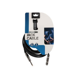 CÂBLE JACK - JACK 6.35 mm MÂLE vers JACK 6.35 mm FEMELLE - MONO - 5 m