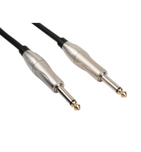 CÂBLE POUR GUITARE - JACK 6.35 mm vers JACK 6.35 mm - 5 m - JACK MÉTAL