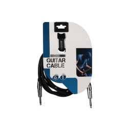 CÂBLE POUR GUITARE - JACK 6.35 mm vers JACK 6.35 mm - 5 m - JACK MÉTALLIQUE