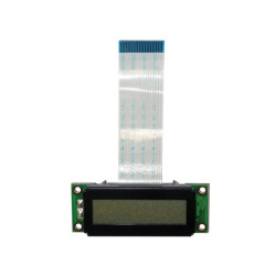 LCD 16 x 2 STN - TRANSFLECTIF, GRIS POSITIF, RÉTRO-ÉCLAIRAGE BLANC - V