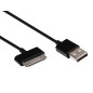 CÂBLE USB 2.0 A MÂLE VERS APPLE 30 BROCHES MÂLE - NOIR - 1 m