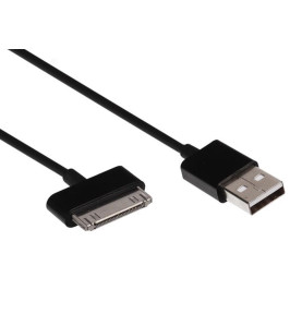 CÂBLE USB 2.0 A MÂLE VERS APPLE 30 BROCHES MÂLE - NOIR - 1 m - Vellema