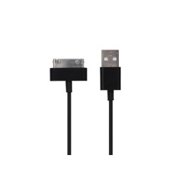 CÂBLE USB 2.0 A MÂLE VERS APPLE 30 BROCHES MÂLE - NOIR - 1 m