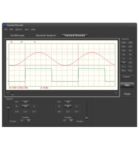 Mini oscilloscope à 2 canaux pour pc avec connexion usb - VI
