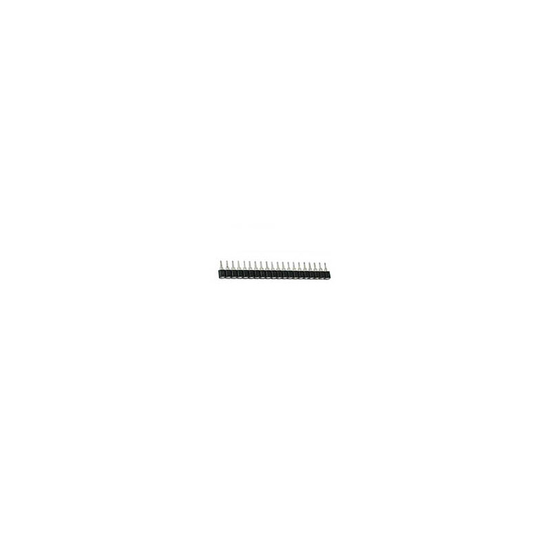BARRETTE FEMELLE POUR CI, SIMPLE RANGEE A 20 CONTACTS, PAS 2.54mm BARRETTE FEMELLE POUR CI, SIMPLE RANGEE A 20 CONTACTS, PAS 2.54mm