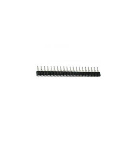 BARRETTE FEMELLE POUR CI, SIMPLE RANGEE A 20 CONTACTS, PAS 2.54mm - Ve