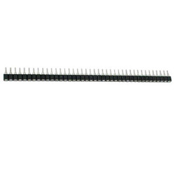 BARRETTE FEMELLE POUR CI, SIMPLE RANGEE A 40 CONTACTS, PAS 2.54mm - Ve