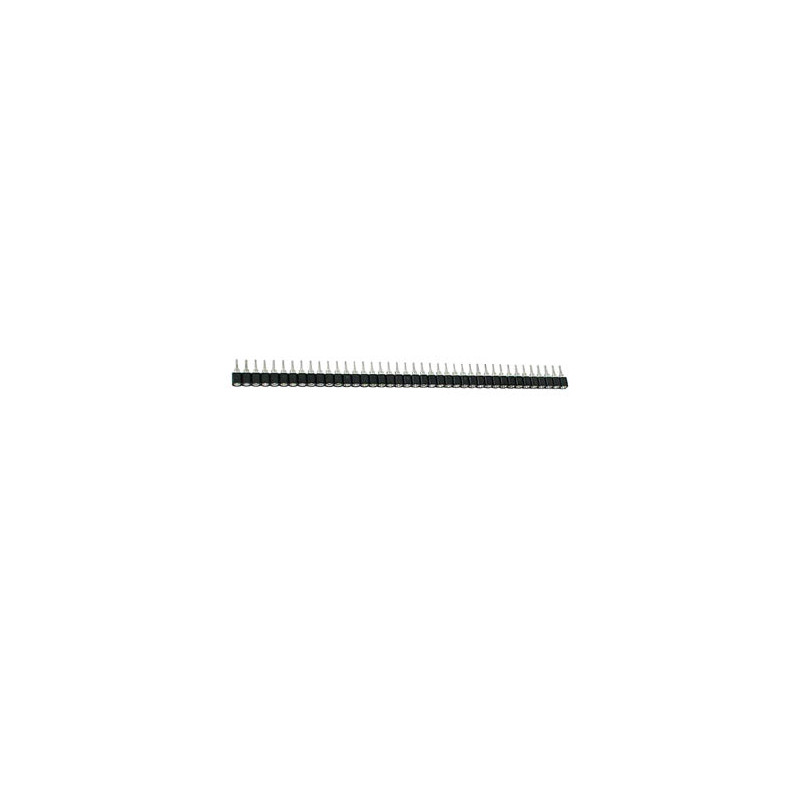 BARRETTE FEMELLE POUR CI, SIMPLE RANGEE A 40 CONTACTS, PAS 2.54mm