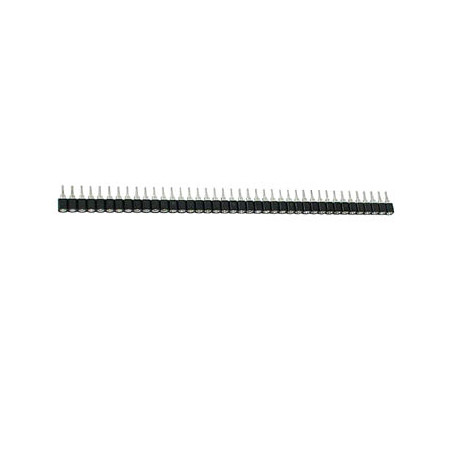 BARRETTE FEMELLE POUR CI, SIMPLE RANGEE A 40 CONTACTS, PAS 2.54mm - Ve